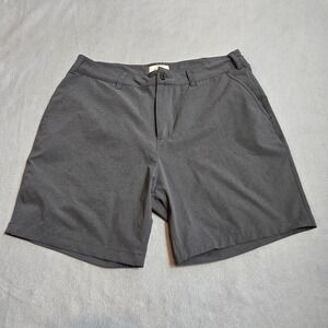 Marine Layer Shorts Mens 32 Gray Performance Casual 5 Inseam Polyester Golf